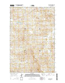 Sand Springs Montana Current topographic map, 1:24000 scale, 7.5 X 7.5 Minute, Year 2014