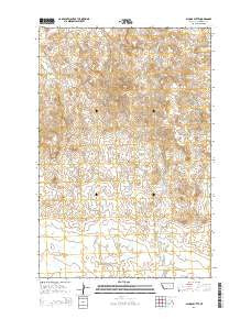 School Butte Montana Current topographic map, 1:24000 scale, 7.5 X 7.5 Minute, Year 2014