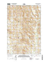 Schultz Coulee Montana Current topographic map, 1:24000 scale, 7.5 X 7.5 Minute, Year 2014