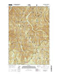 Schultz Saddle Montana Current topographic map, 1:24000 scale, 7.5 X 7.5 Minute, Year 2014