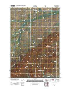 Sedan Montana Historical topographic map, 1:24000 scale, 7.5 X 7.5 Minute, Year 2011