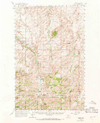 Shambo Montana Historical topographic map, 1:62500 scale, 15 X 15 Minute, Year 1959