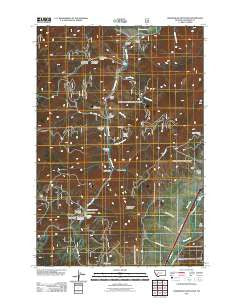 Sheepshead Mountain Montana Historical topographic map, 1:24000 scale, 7.5 X 7.5 Minute, Year 2011