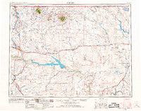 Shelby Montana Historical topographic map, 1:250000 scale, 1 X 2 Degree, Year 1954