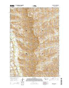 Shick Ranch Montana Current topographic map, 1:24000 scale, 7.5 X 7.5 Minute, Year 2014