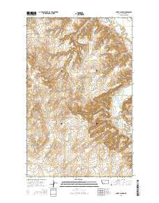 Shippe Canyon Montana Current topographic map, 1:24000 scale, 7.5 X 7.5 Minute, Year 2014