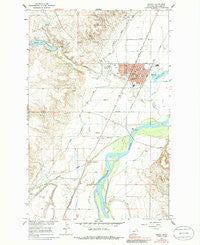 Sidney Montana Historical topographic map, 1:24000 scale, 7.5 X 7.5 Minute, Year 1966