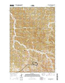 Signal Mountain Montana Current topographic map, 1:24000 scale, 7.5 X 7.5 Minute, Year 2014