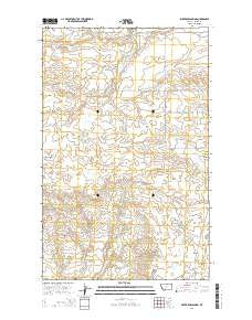 Silver Bow Spring Montana Current topographic map, 1:24000 scale, 7.5 X 7.5 Minute, Year 2014