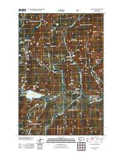 Silver Lake Montana Historical topographic map, 1:24000 scale, 7.5 X 7.5 Minute, Year 2011
