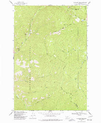 Skalkaho Pass Montana Historical topographic map, 1:24000 scale, 7.5 X 7.5 Minute, Year 1974