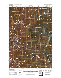 Skalkaho Pass Montana Historical topographic map, 1:24000 scale, 7.5 X 7.5 Minute, Year 2011