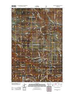 Snedaker Basin Montana Historical topographic map, 1:24000 scale, 7.5 X 7.5 Minute, Year 2011