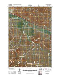 Snowline Montana Historical topographic map, 1:24000 scale, 7.5 X 7.5 Minute, Year 2011