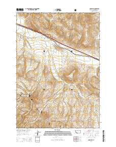 Snowline Montana Current topographic map, 1:24000 scale, 7.5 X 7.5 Minute, Year 2014