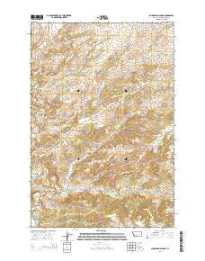 Sourdough School Montana Current topographic map, 1:24000 scale, 7.5 X 7.5 Minute, Year 2014