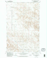 South of Four Buttes Montana Historical topographic map, 1:24000 scale, 7.5 X 7.5 Minute, Year 1973