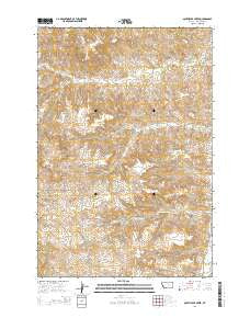 South Bear Creek Montana Current topographic map, 1:24000 scale, 7.5 X 7.5 Minute, Year 2014