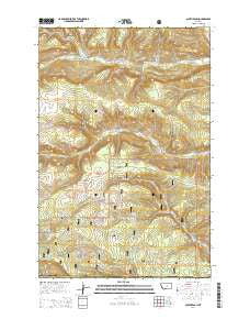 South Bench Montana Current topographic map, 1:24000 scale, 7.5 X 7.5 Minute, Year 2014