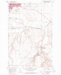 Southeast Great Falls Montana Historical topographic map, 1:24000 scale, 7.5 X 7.5 Minute, Year 1965