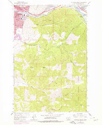 Southeast Missoula Montana Historical topographic map, 1:24000 scale, 7.5 X 7.5 Minute, Year 1964