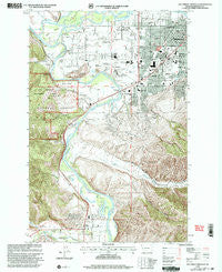 Southwest Missoula Montana Historical topographic map, 1:24000 scale, 7.5 X 7.5 Minute, Year 1999