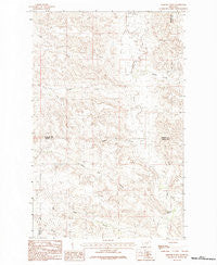 Spencer Point Montana Historical topographic map, 1:24000 scale, 7.5 X 7.5 Minute, Year 1984