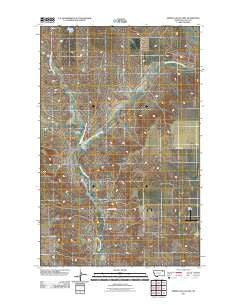 Spring Valley East Montana Historical topographic map, 1:24000 scale, 7.5 X 7.5 Minute, Year 2011