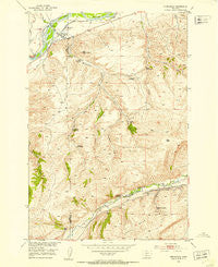 Springdale Montana Historical topographic map, 1:24000 scale, 7.5 X 7.5 Minute, Year 1951