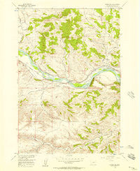 Springtime Montana Historical topographic map, 1:24000 scale, 7.5 X 7.5 Minute, Year 1955