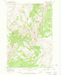 Spur Mountain Montana Historical topographic map, 1:24000 scale, 7.5 X 7.5 Minute, Year 1968