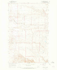 Squaw Buttes Montana Historical topographic map, 1:24000 scale, 7.5 X 7.5 Minute, Year 1966