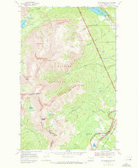 Squaw Mountain Montana Historical topographic map, 1:24000 scale, 7.5 X 7.5 Minute, Year 1968
