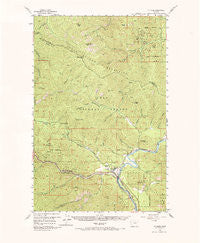 St Regis Montana Historical topographic map, 1:62500 scale, 15 X 15 Minute, Year 1956