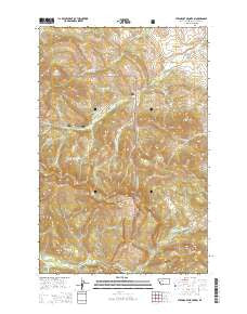 Steamboat Mountain Montana Current topographic map, 1:24000 scale, 7.5 X 7.5 Minute, Year 2014