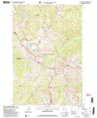 Straight Peak Montana Historical topographic map, 1:24000 scale, 7.5 X 7.5 Minute, Year 1999