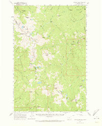 Straight Peak Montana Historical topographic map, 1:62500 scale, 15 X 15 Minute, Year 1960