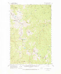 Straight Peak Montana Historical topographic map, 1:62500 scale, 15 X 15 Minute, Year 1960