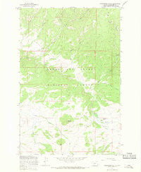 Strawberry Butte Montana Historical topographic map, 1:24000 scale, 7.5 X 7.5 Minute, Year 1967