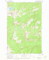 Sunburst Lake Montana Historical topographic map, 1:24000 scale, 7.5 X 7.5 Minute, Year 1965