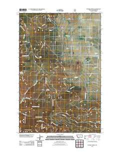 Sunrise Spring Montana Historical topographic map, 1:24000 scale, 7.5 X 7.5 Minute, Year 2011