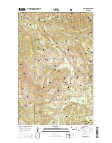 Sylvia Lake Montana Current topographic map, 1:24000 scale, 7.5 X 7.5 Minute, Year 2014