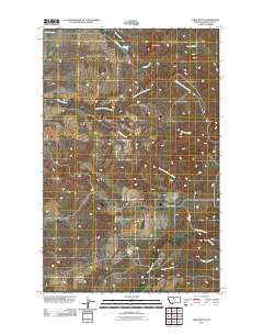 Table Butte Montana Historical topographic map, 1:24000 scale, 7.5 X 7.5 Minute, Year 2011