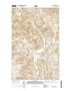 Tadpole Lake Montana Current topographic map, 1:24000 scale, 7.5 X 7.5 Minute, Year 2014