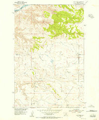 Taffy Ridge Montana Historical topographic map, 1:24000 scale, 7.5 X 7.5 Minute, Year 1954