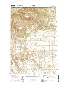 Taffy Ridge Montana Current topographic map, 1:24000 scale, 7.5 X 7.5 Minute, Year 2014