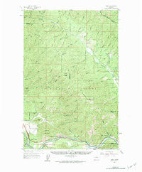 Tarkio Montana Historical topographic map, 1:62500 scale, 15 X 15 Minute, Year 1959