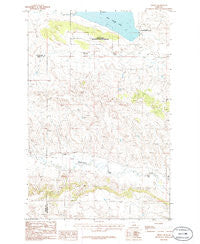 Teigen Montana Historical topographic map, 1:24000 scale, 7.5 X 7.5 Minute, Year 1986
