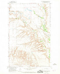 Telescope Coulee Montana Historical topographic map, 1:24000 scale, 7.5 X 7.5 Minute, Year 1964