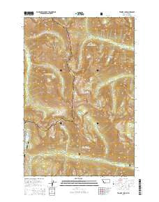 Tenmile Lake Montana Current topographic map, 1:24000 scale, 7.5 X 7.5 Minute, Year 2014